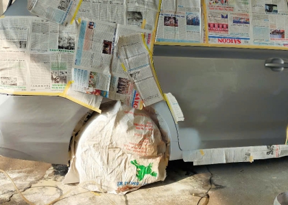 Garage Duy Mạnh Phát cung cấp dịch vụ sơn dặm xe ô tô tại Long Thành